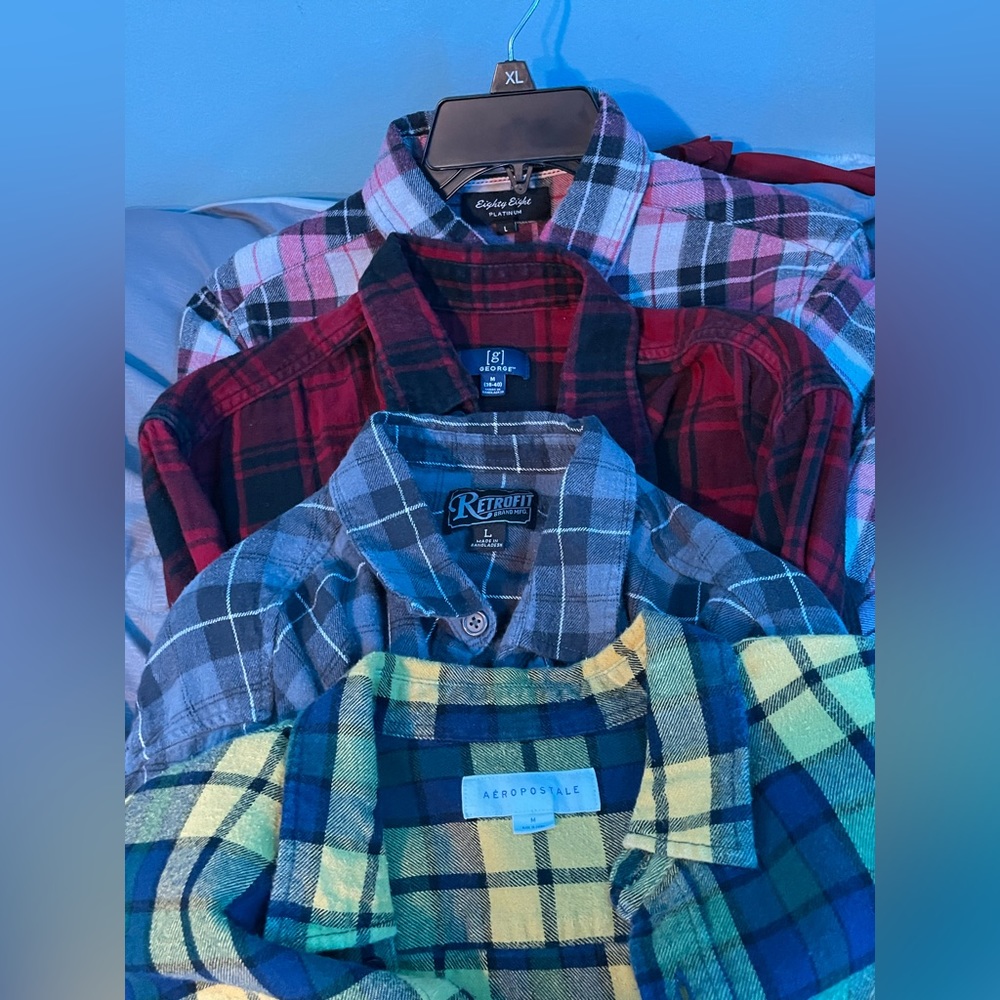 Pack of 4 Flannel Shirts